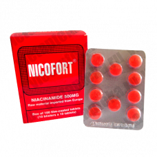 Витаминный препарат Nicofort 500 мг 100 капсул Витаминный препарат Nicofort 500 мг 100 капсул