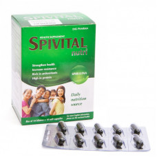 Витаминный комплекс для детей на основе спирулины Spivital Kids 100 капсул Витаминный комплекс для детей на основе спирулины Spivital Kids 100 капсул